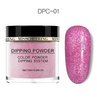 HKM-989075 Laser Glitter Nail Powder for Natural and Artificial Nails - Easy Application, Durable Finish