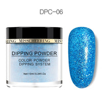 HKM-989075 Laser Glitter Nail Powder for Natural and Artificial Nails - Easy Application, Durable Finish