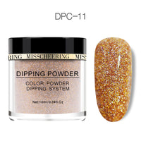 HKM-989075 Laser Glitter Nail Powder for Natural and Artificial Nails - Easy Application, Durable Finish