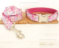 HKM-362259 Classic Pink Flower Fairy Leash Set - Durable Polyester with Multiple Size Options (XS to XL)