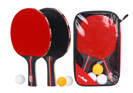 KTX-002131 Table Tennis Racket Set with Storage Bag - Ideal for Players of All Levels