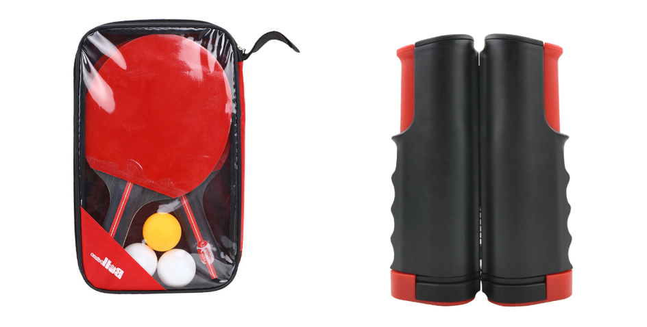 KTX-002131 Table Tennis Racket Set with Storage Bag - Ideal for Players of All Levels