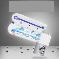 HKM-527955 Ultraviolet Toothbrush Sterilizer and Automatic Toothpaste Squeezer in White