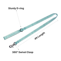HKM-490195 Adjustable 4 FT Dog Leash with Neoprene Padded Handle for Comfortable Daily Walks