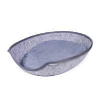 HKM-413267 Light Grey Breathable Felt Pet Nest - 47x38x25cm for Cozy Comfort