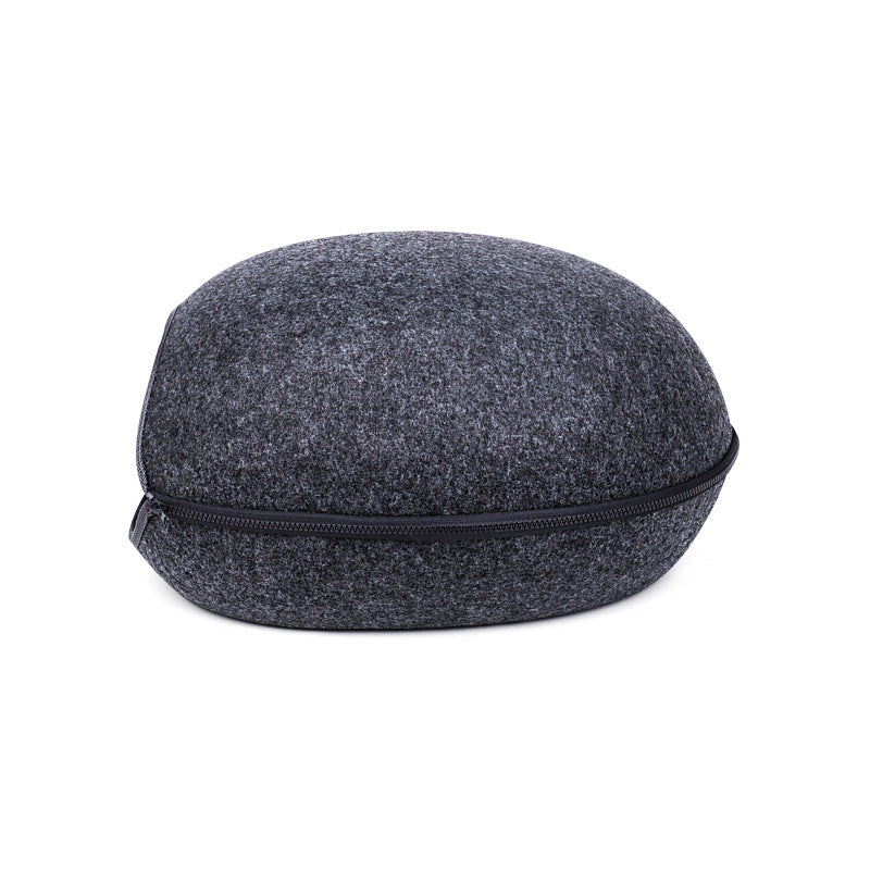 HKM-413267 Light Grey Breathable Felt Pet Nest - 47x38x25cm for Cozy Comfort