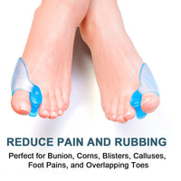 HKM-083923 Transparent Blue Hallux Valgus Separator Pad – Soft SEBS Toe Separator for Foot Comfort