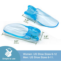 HKM-083923 Transparent Blue Hallux Valgus Separator Pad – Soft SEBS Toe Separator for Foot Comfort