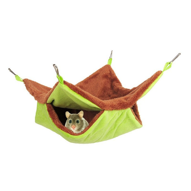HKM-859987 Cozy Plush Warm Nest for Small Pets with Metal Clips - Available in Two Sizes