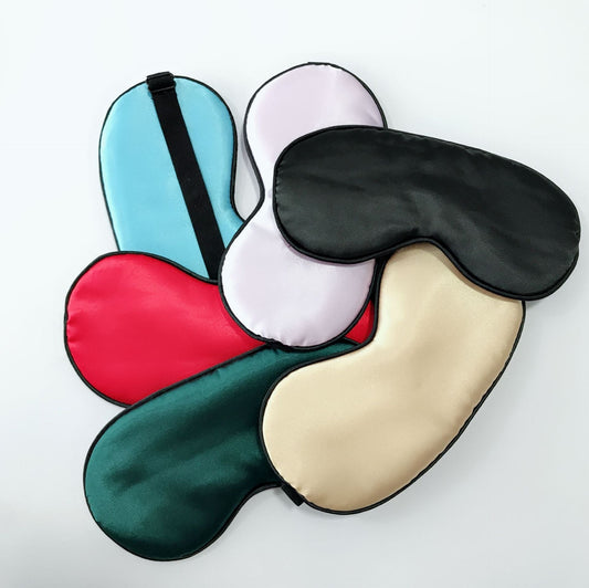 HKM-690643 Silk Sleep Eye Mask with Padded Shade for Travel and Relaxation
