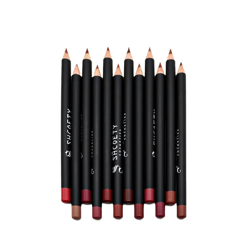 HKM-909779 12-Piece Matte Lipstick and Lip Liner Set for Versatile Color Application