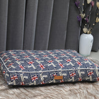 HKM-739795 Plush Four Seasons Pet Pad for Cats and Dogs - Cozy Blue Sleeping Nest