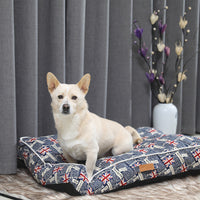 HKM-739795 Plush Four Seasons Pet Pad for Cats and Dogs - Cozy Blue Sleeping Nest