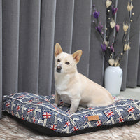 HKM-739795 Plush Four Seasons Pet Pad for Cats and Dogs - Cozy Blue Sleeping Nest