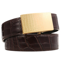 HKM-605139 Stainless Steel Blank Spot Leather Belt for Men - Stylish and Durable Design