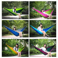 HKM-551443 Portable 300x200cm Nylon Outdoor Double Hammock for Relaxation and Leisure