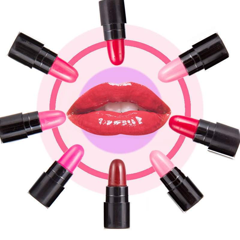 HKM-203539 12 Color Moisturizing Lipstick Set - Diminishes Lip Lines & Lasting Color, 90x36x43mm