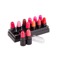 HKM-203539 12 Color Moisturizing Lipstick Set - Diminishes Lip Lines & Lasting Color, 90x36x43mm