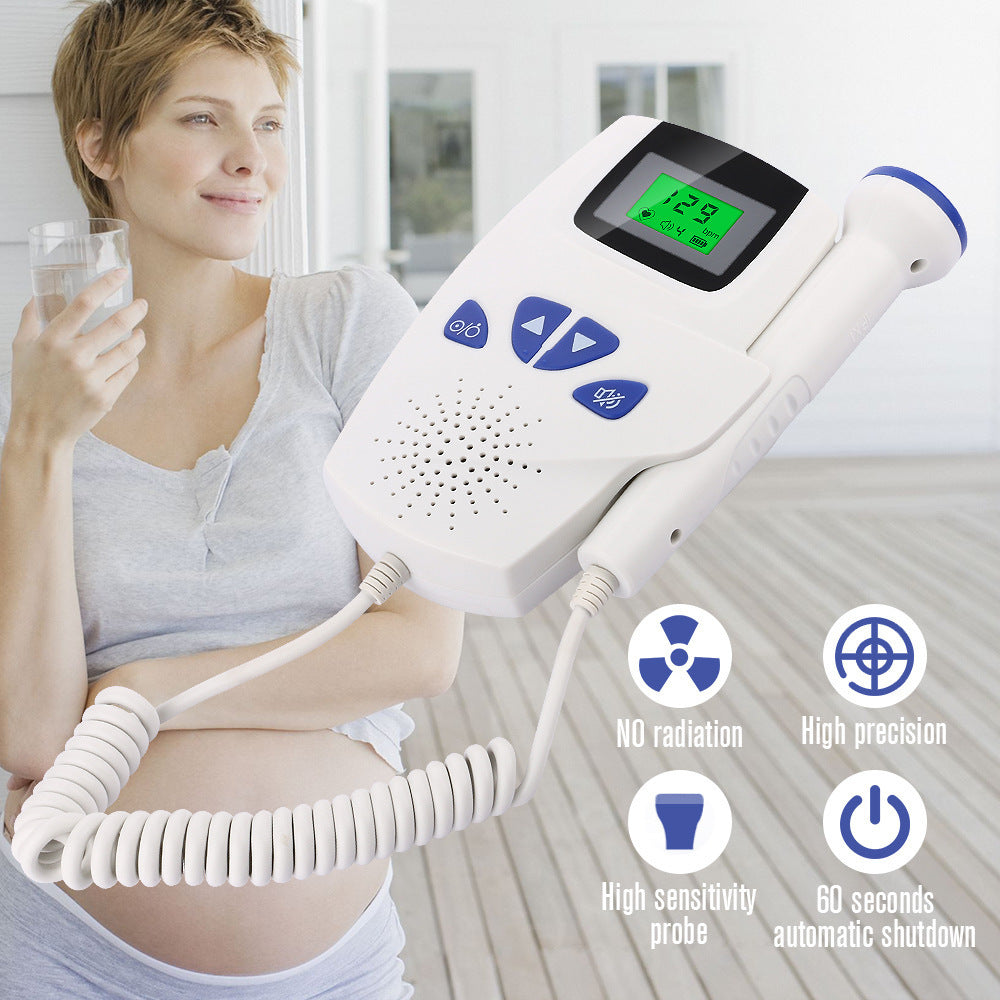 HKM-835859 Digital Dual Display Fetal Heart Rate Monitor with Ergonomic Design and Replaceable Probe