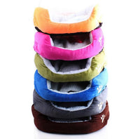 HKM-556691 Cozy Lambskin Bed for Small Dogs - Soft Velvet Kennel, Multiple Color Options