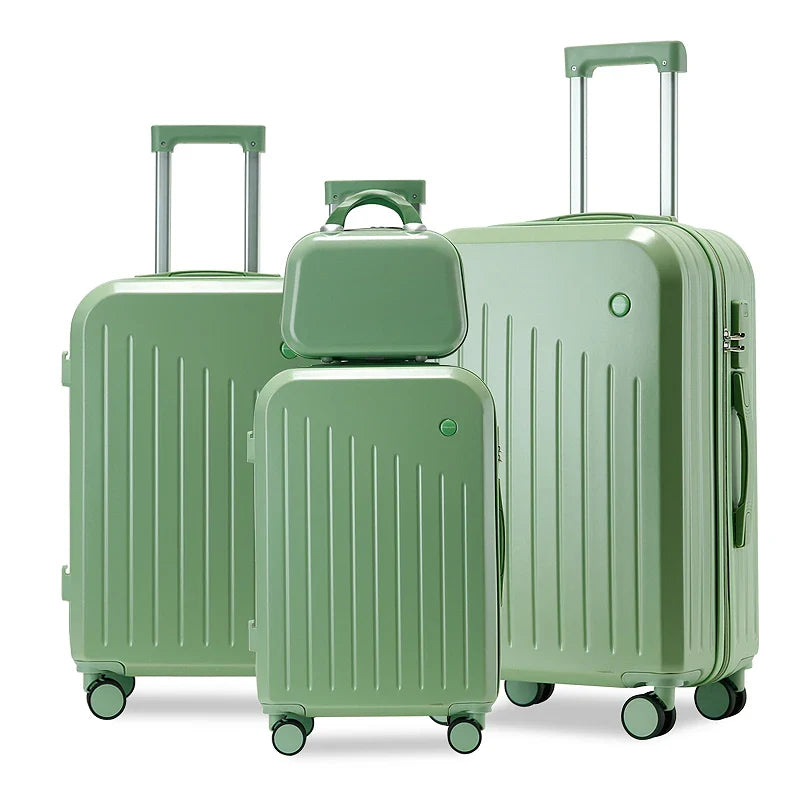 KTX-228563 3-Piece Medium Travel Suitcase Set with USB Port - 20 Inch Spinner Luggage and Trolley Bag