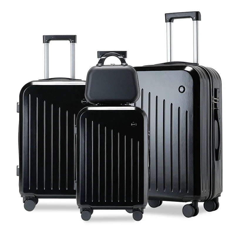 KTX-228563 3-Piece Medium Travel Suitcase Set with USB Port - 20 Inch Spinner Luggage and Trolley Bag