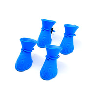 HKM-379091 Dog Non-Slip Soft Shoes for Puppies - Multi-Color Pet Shoe Covers (Set of 4)