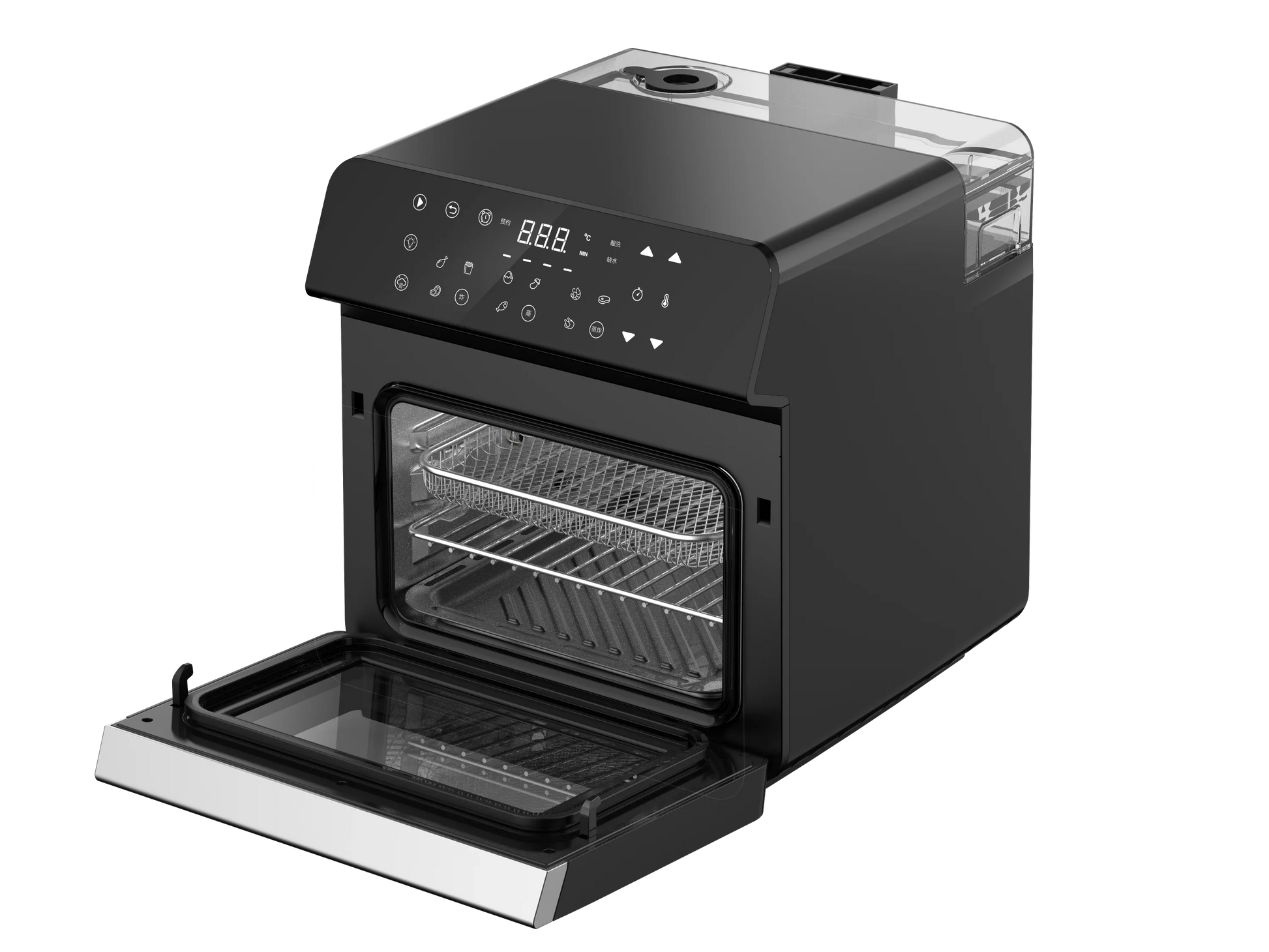 KTX-351763 Large Capacity 9.6L Steam Air Fryer with Visible Cooking Window for Home and Commercial Use