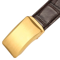 HKM-735059 Simple Stainless Steel Buckle Belt - Adjustable Fashion Accessory