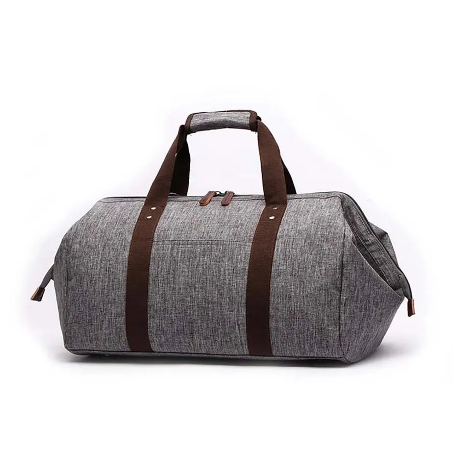 KTX-074451 Large Capacity Waterproof Canvas Crossbody Travel Bag in Black