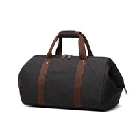 HKM-481683 Large Capacity Waterproof Canvas Crossbody Travel Bag in Black
