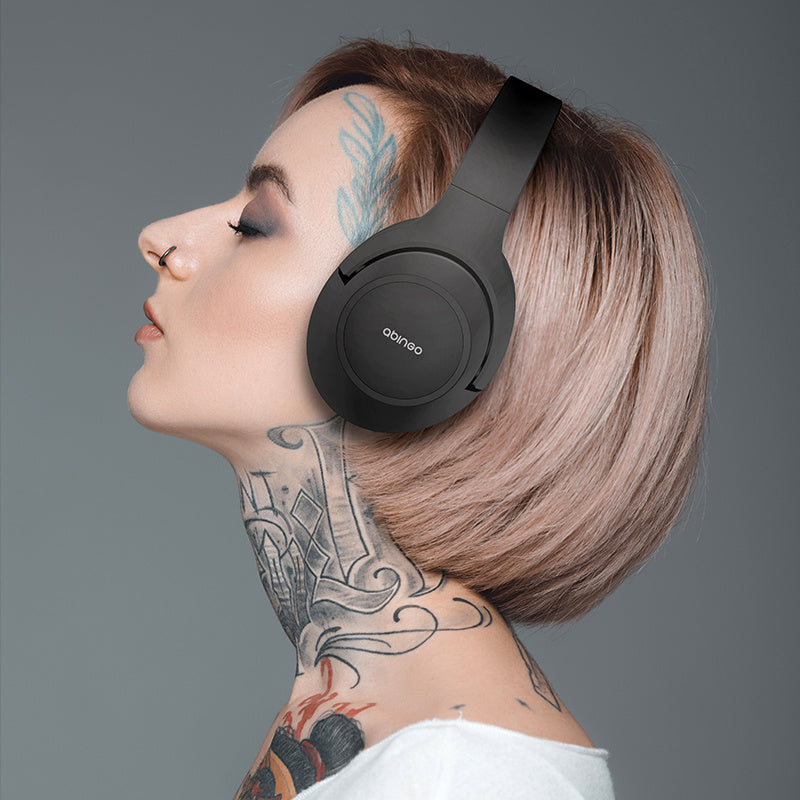 KTX-442067 Active Noise Cancellation Bluetooth Headset - Wireless Music Headphones with Metal and Plastic Design