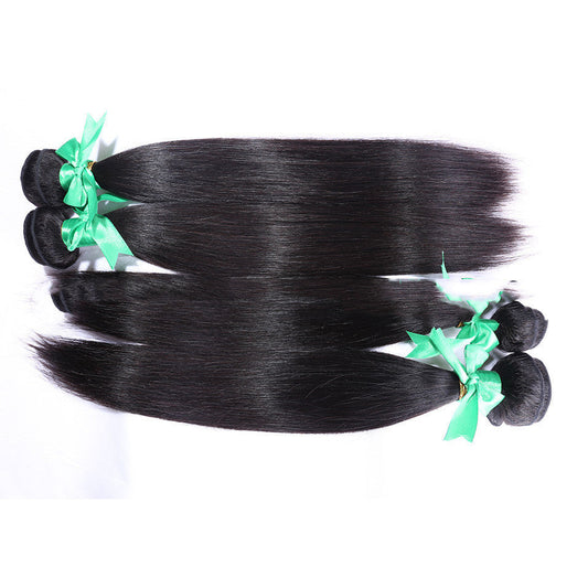 HKM-018643 Natural Color Indian Hair Straight Weave for All Skin Tones and Face Shapes - Available in Multiple Lengths