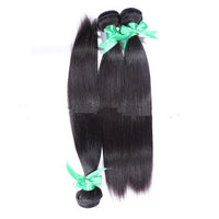 HKM-018643 Natural Color Indian Hair Straight Weave for All Skin Tones and Face Shapes - Available in Multiple Lengths