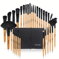 HKM-069011 Portable 32-Piece Travel Makeup Brush Set for On-the-Go Application