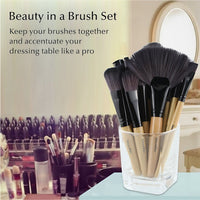 HKM-069011 Portable 32-Piece Travel Makeup Brush Set for On-the-Go Application
