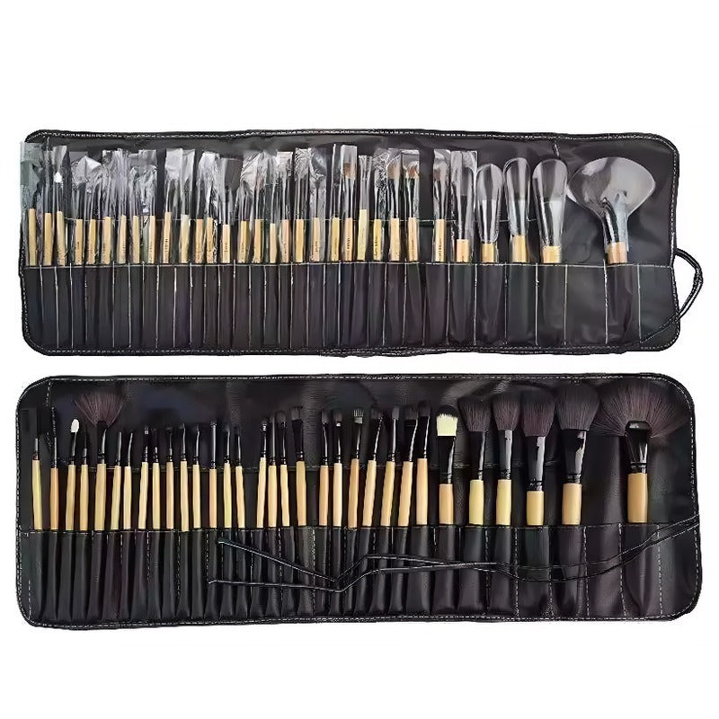 HKM-069011 Portable 32-Piece Travel Makeup Brush Set for On-the-Go Application