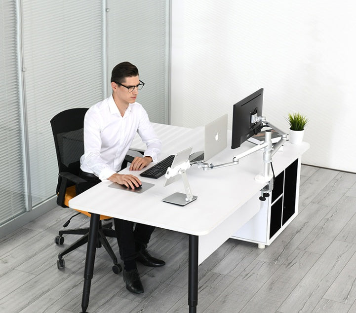 KTX-237459 Folding Mobile Phone and Tablet Stand with 360° Rotation and Anti-Slip Silicone Protection