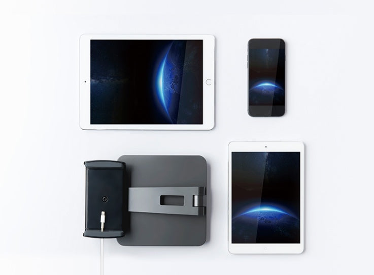 KTX-237459 Folding Mobile Phone and Tablet Stand with 360° Rotation and Anti-Slip Silicone Protection