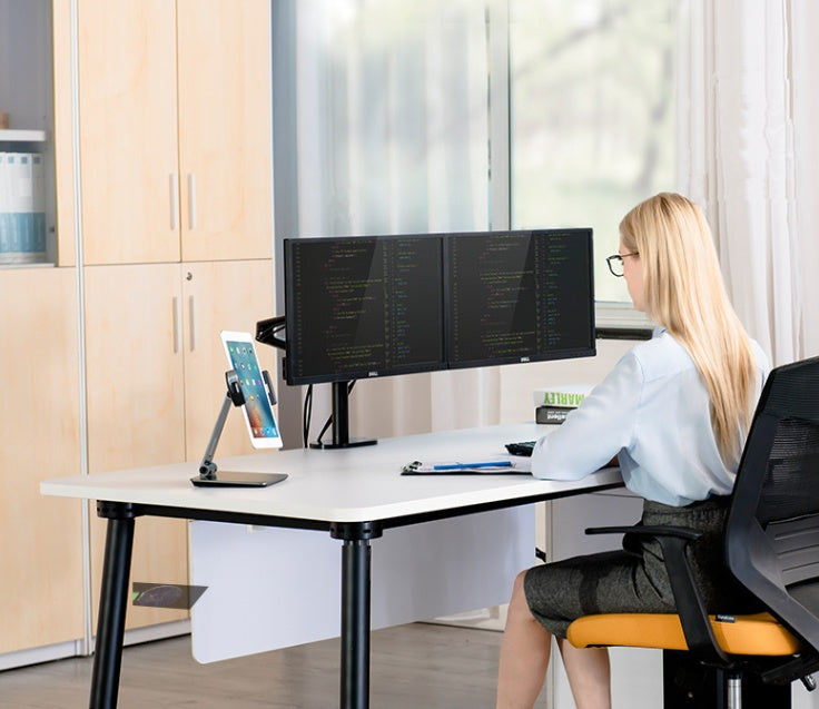 KTX-237459 Folding Mobile Phone and Tablet Stand with 360° Rotation and Anti-Slip Silicone Protection