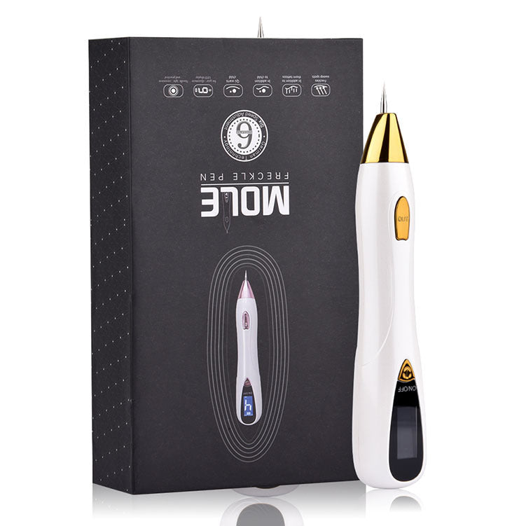 HKM-340883 Mini Mole Spot Remover Pen - Portable Skin Treatment Tool with Multiple Needle Options and USB Charging