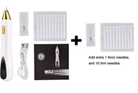 HKM-340883 Mini Mole Spot Remover Pen - Portable Skin Treatment Tool with Multiple Needle Options and USB Charging
