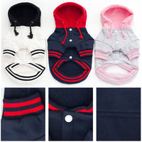 HKM-607955 Cozy Cotton Pet Hoodie with Adjustable Fit for Winter Wear
