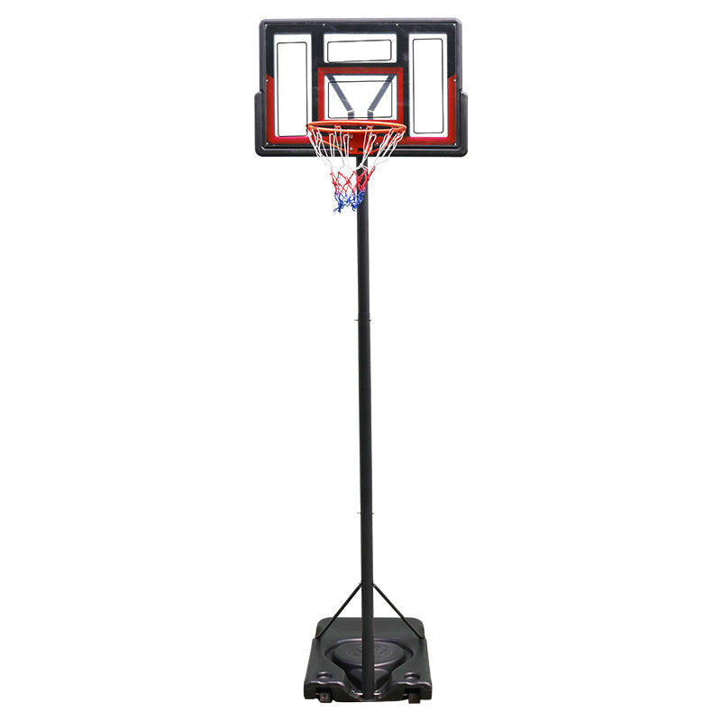 HKM-211091 Adjustable Portable Basketball Hoop with PC Backplate, Large Base & Wheels - 4.43 to 10 ft