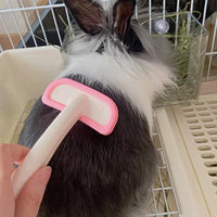 HKM-463059 Small Pet Grooming Comb ¨C Silicone Trimmer Brush for Rabbits, Guinea Pigs, and Chinchillas