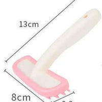 HKM-463059 Small Pet Grooming Comb ¨C Silicone Trimmer Brush for Rabbits, Guinea Pigs, and Chinchillas