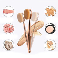 HKM-264467 Toothbrush Style Foundation Brush with Man-Made Fiber Bristles and Portable Plastic Handle