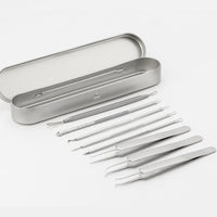 HKM-175891 Stainless Steel Acne and Blackhead Removal Needle Set with Case - 8 Tools
