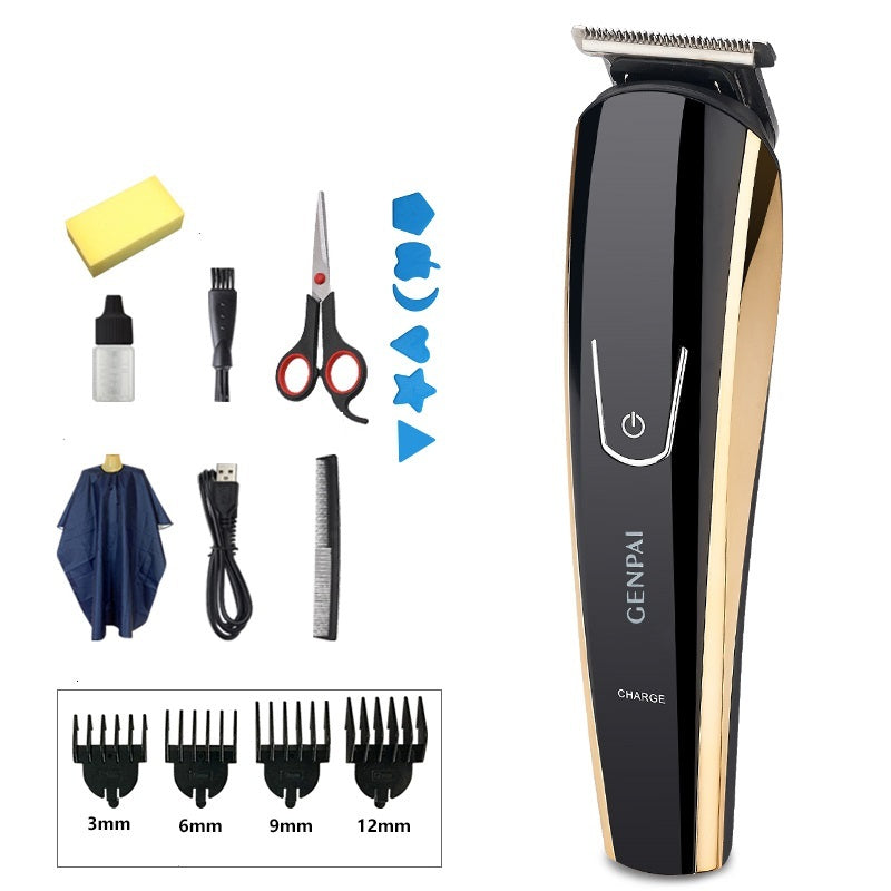 KTX-158675 Dual-Purpose Electric Hair Clipper Set with Ceramic Blades and Waterproof Design for Children and Adults