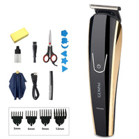 HKM-158675 Dual-Purpose Electric Hair Clipper Set with Ceramic Blades and Waterproof Design for Children and Adults